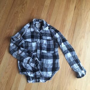 Forever 21 Black and White Flannel